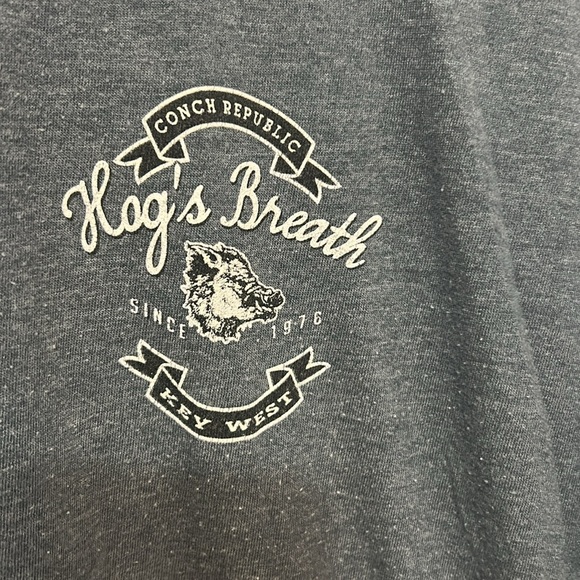 Hog’s breath conch Republic Key West blue T-shirt size XL crewneck short sleeve - Picture 4 of 5